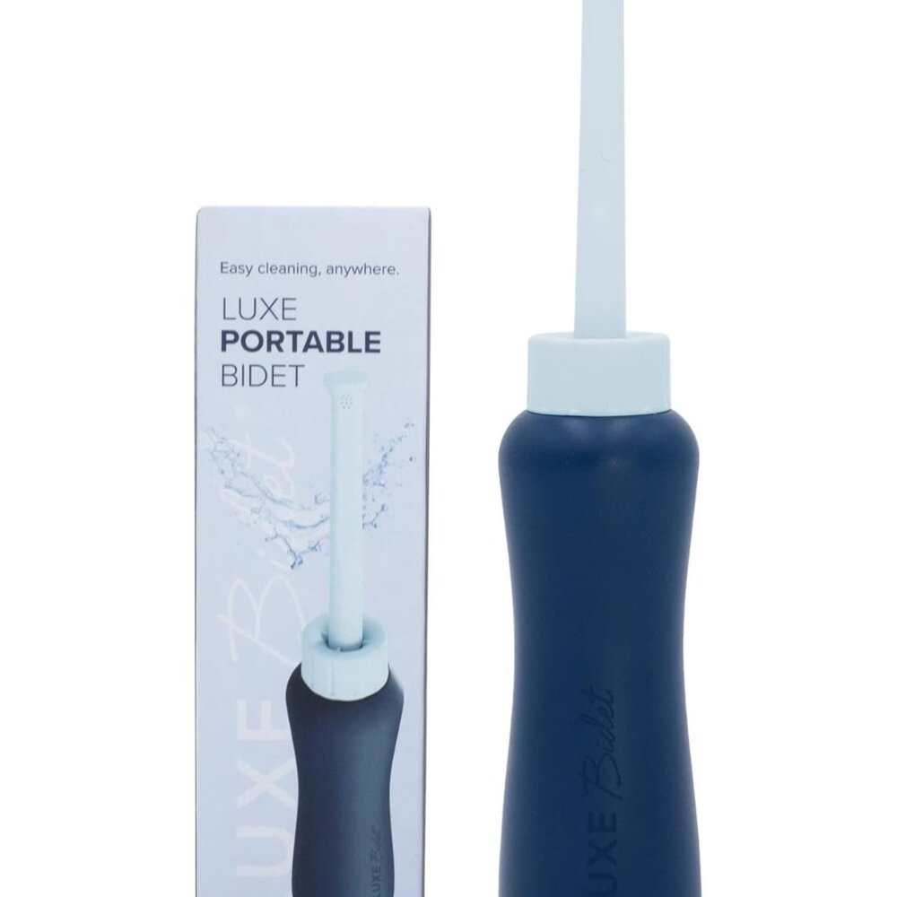 LUXE Bidet Portable Travel Bidet - 450mL, Ergonomic, Retractable Nozzle, Include